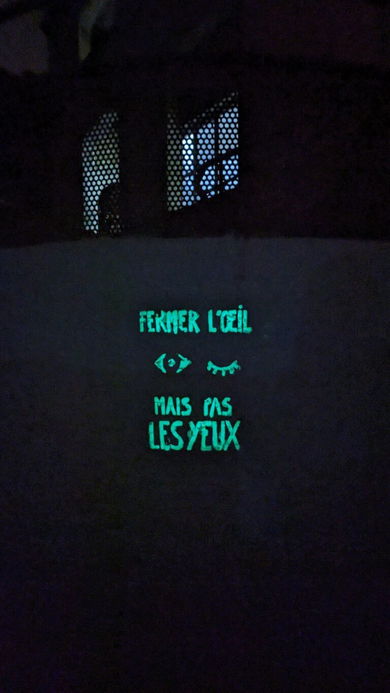 Political insomniac graffiti